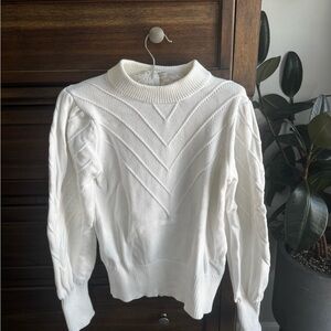 Adyson Parker Cream Cowl Neck Sweater